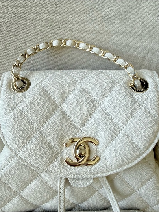 Cream Mini Backpack Gold main image 8